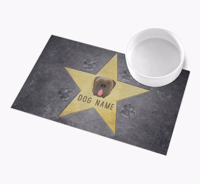 Star of Fame: Personalised {breedFullName} Feeding Mat